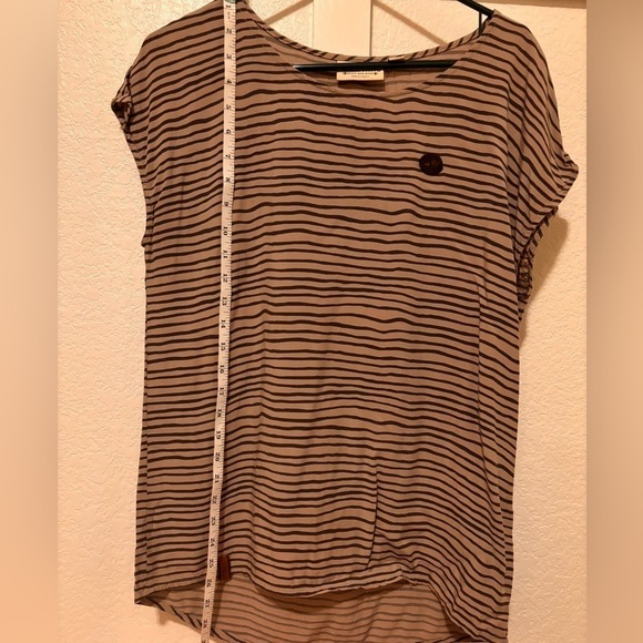 Naketano blouse grey with dark grey stripes. Size M women’s. Made in Turkey. - Picture 7 of 10